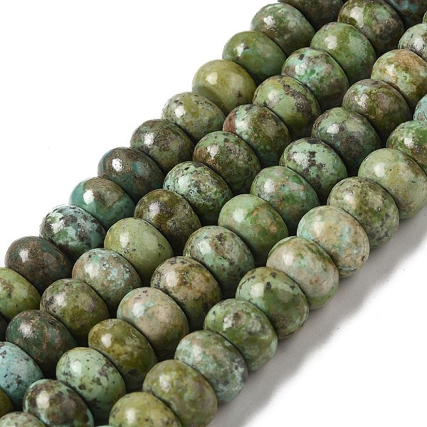 

PandaHall Natural Turquoise Beads Strands, Rondelle, 10x6mm, Hole: 0.5mm, about 63pcs/strand, 15.94''(40.5cm) Natural Turquoise Rondelle