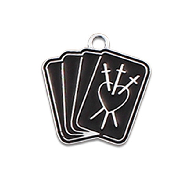 

PandaHall Alloy Enamel Pendants, Platinum, Rectangle with Sword and Heart Charm, Rectangle Pattern, 21.5x20mm Alloy+Enamel Rectangle