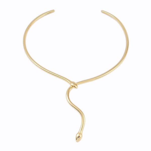 

PandaHall 304 Stainless Steel Necklaces, Snake Tie Necklace, Real 18K Gold Plated, Inner Diameter: 4.37 inch(11.1cm) 304 Stainless Steel...