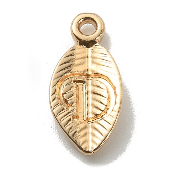

PandaHall Alloy Pendants, Leaf with Letter Charm, Light Gold, Letter.D, 15.5x7.5x2.5mm, Hole: 1.5mm Alloy Letter D