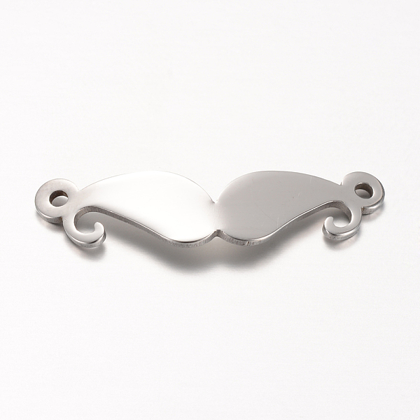

PandaHall 201 Stainless Steel Pendants, Mustache, Stainless Steel Color, 32x8x1mm, Hole: 1mm 201 Stainless Steel Mustache