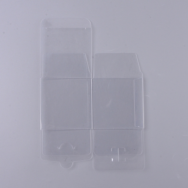 

PandaHall Foldable Transparent PVC Boxes, for Craft Candy Packaging Wedding Party Favor Gift Boxes, Clear, 7x7x7cm Plastic Square Clear