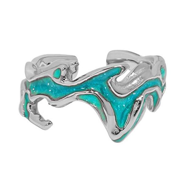 

PandaHall 925 Sterling Silver Open Rings, Irregular Design Enamel Adjustable Rings for Women, Platinum, 12.7mm, Inner Diameter: US Size 5...