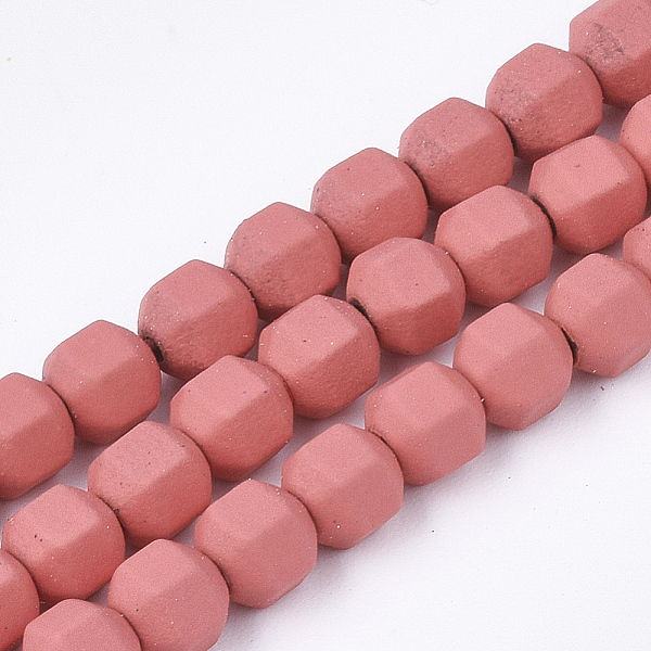 

PandaHall Spray Painted Non-magnetic Synthetic Hematite Beads Strands, Star Cut Round Beads, Faceted, Orange Red, 4x4x4mm, Hole: 0.5mm...
