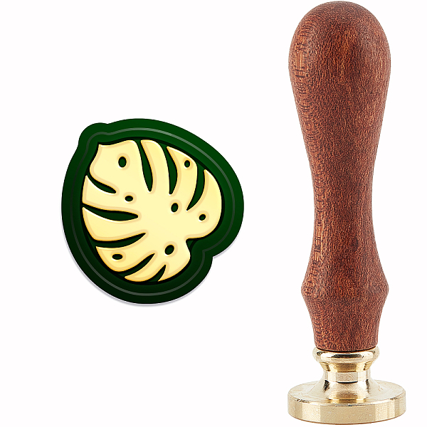 

PandaHall CRASPIRE Wax Seal Stamp Monstera Leaves Plant Sealing Wax Stamp Head with Universal Wood Handle for Invitations Cards Bottle Gift...
