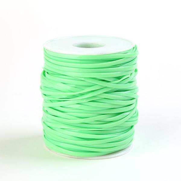 

PandaHall Flat PVC Cords, for Jewelry Making, Green, 2.3mm, , about 50 yards/roll PVC Green