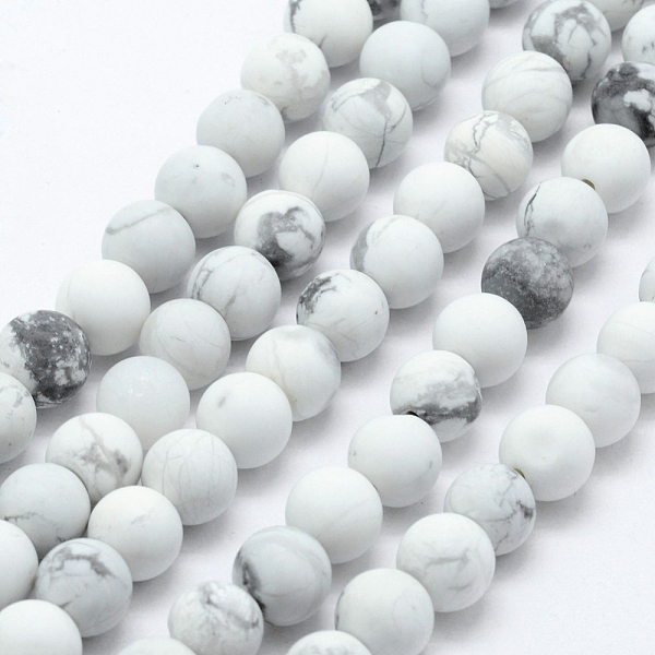 Natürliche Howlith Perlen Stränge