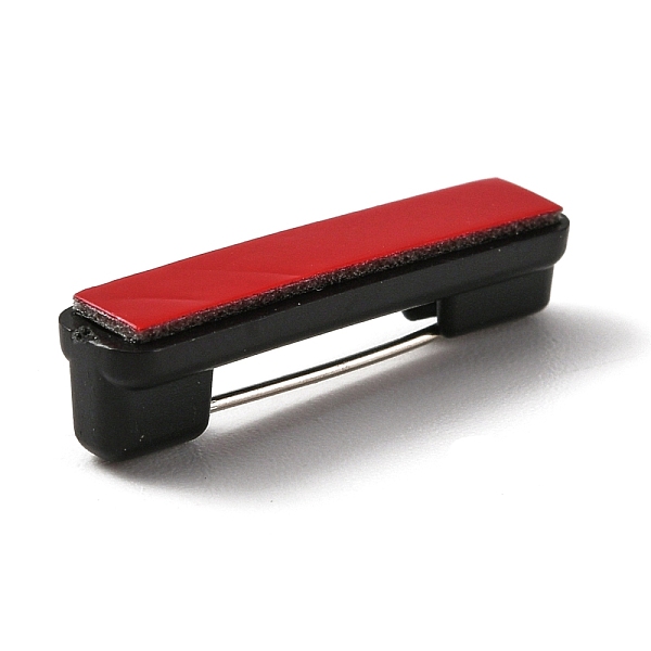 

PandaHall Plastic Brooch Finding, Back Bar Pins, Black, 22x5x4mm, Pin: 0.9mm Plastic Black