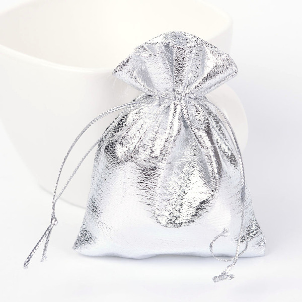 

PandaHall Organza Bags, Rectangle, Silver, 9x7cm Organza Rectangle Silver