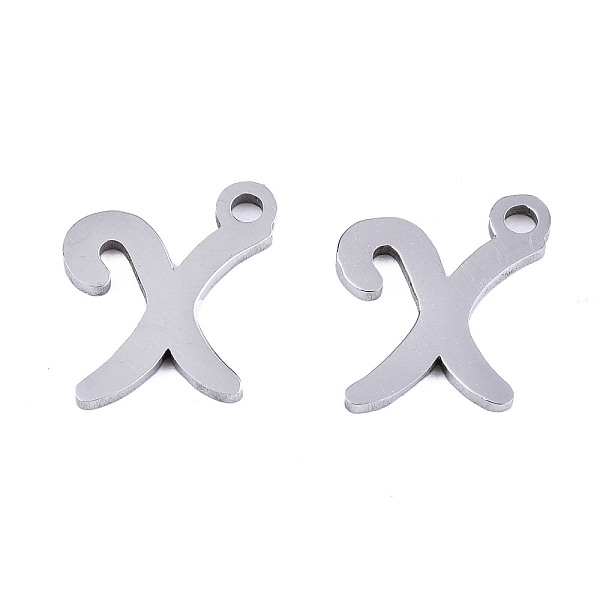

PandaHall 201 Stainless Steel Charms, Laser Cut, Alphabet, Stainless Steel Color, Letter.X, 11.5x9.5x1mm, Hole: 1.4mm Stainless Steel Letter...