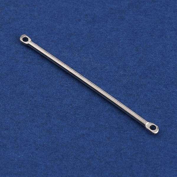 

PandaHall Iron Bar Links, Connector Charms, Platinum, 35x2x1mm, Hole: 1mm Iron Others
