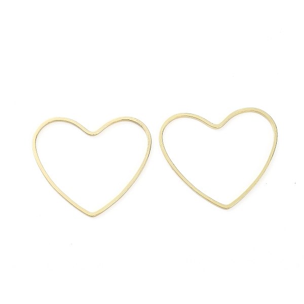 

PandaHall Alloy Linking Rings, Golden, Heart, 28x32x1mm, Inner Diameter: 26.5x30mm Alloy Heart