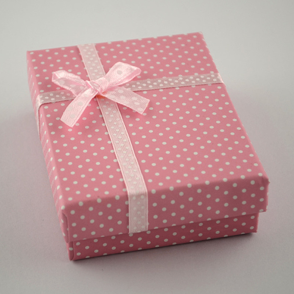 

PandaHall Cardboard Jewelry Set Boxes, with Bowknot Outside and Sponge Inside, for Necklaces and Pendants, Rectangle, Pale Violet Red..., Pink