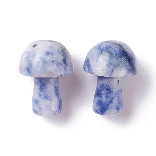 Natürlicher Blaufleck-Jaspis-Pilz-Gua-Sha-Stein