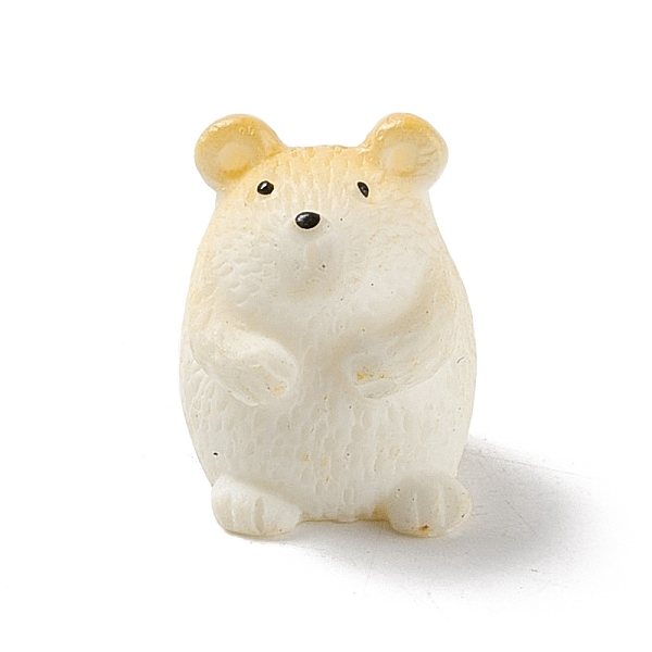 

PandaHall Mini Resin Display Decorations, Dollhouse Accessories, for Home Office Tabletop, Hamster, White, 14x11.5x15mm Resin Other Animal...