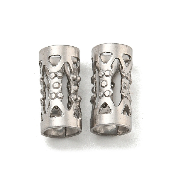 

PandaHall Hollow 304 Stainless Steel Beads, Column, Stainless Steel Color, 8x4mm, Hole: 3mm 304 Stainless Steel Column