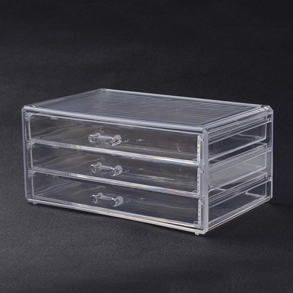

PandaHall Three Layers Rectangle Shaped Acrylic Bead Storage Containers, Clear, 23x15x10.9cm Plastic Rectangle Clear
