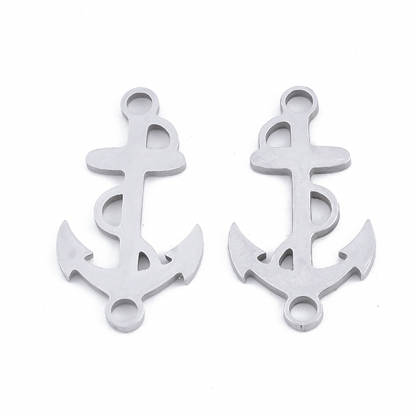 

PandaHall 201 Stainless Steel Links connectors, Laser Cut Links, Anchor, Stainless Steel Color, 20x11x1mm, Hole: 1.8mm 201 Stainless Steel...