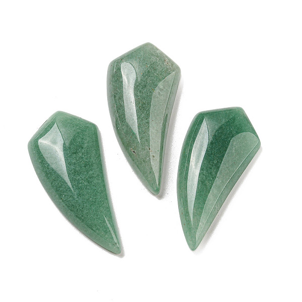 

PandaHall Natural Green Aventurine Pendants, Horn Charms, 39~40x18~18.5x6.5~8mm, Hole: 1.2mm Green Aventurine Horn