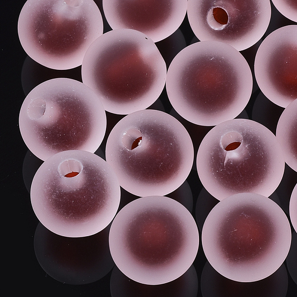 

PandaHall Transparent Acrylic Beads, Rubber Style, Bead in Bead, Half Drilled Beads, Round, Dark Red, 15.5x15mm, Half Hole: 3.5mm Acrylic...