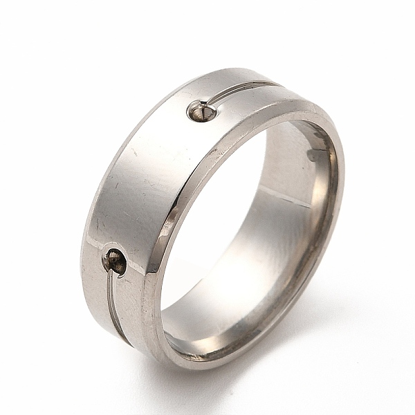 

PandaHall 201 Stainless Steel Finger Ring Findings, Ring Rhinestone Settings, Stainless Steel Color, Inner Diameter: 20mm, Fit for 1.5~1.6mm...