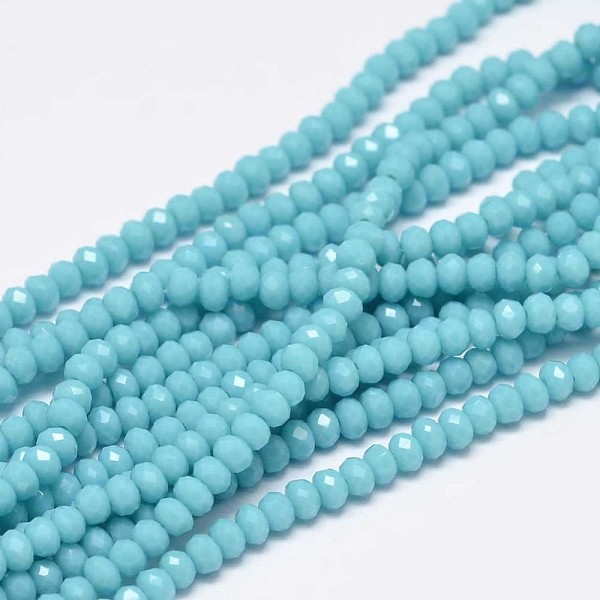Faceted Rondelle Gl… - image