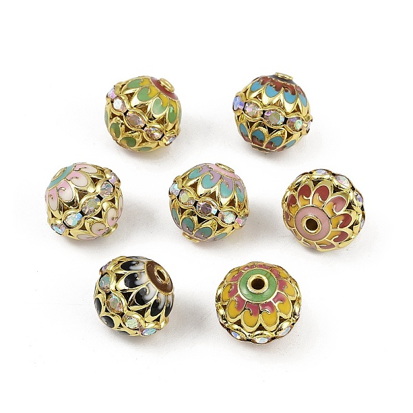 Brass Enamel Beads