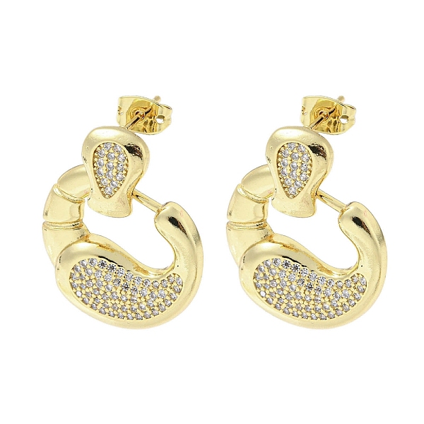 

PandaHall Crab Claw Rack Plating Brass Micro Pave Cubic Zirconia Dangle Stud Earrings, Long-Lasting Plated, Lead Free & Cadmium Free, Real..., Clear
