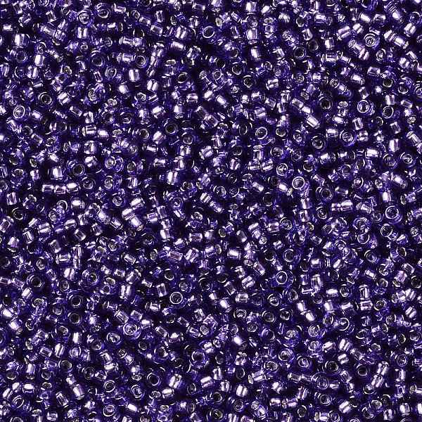

PandaHall TOHO Round Seed Beads, Japanese Seed Beads, (2224) Silver-Lined Transparent Purple, 15/0, 1.5mm, Hole: 0.7mm, about 3000pcs/10g...