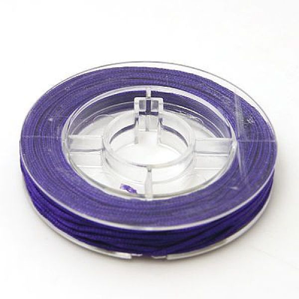 

PandaHall Nylon Thread for Jewelry Making, DarkSlate Blue, 0.8mm, about 7~9m/roll Nylon Blue