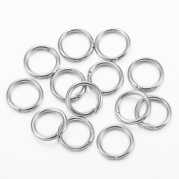 

PandaHall 304 Stainless Steel Jump Rings, Open Jump Rings, Stainless Steel Color, 20 Gauge, 6x0.8mm, Inner Diameter: 4.5mm 304 Stainless...