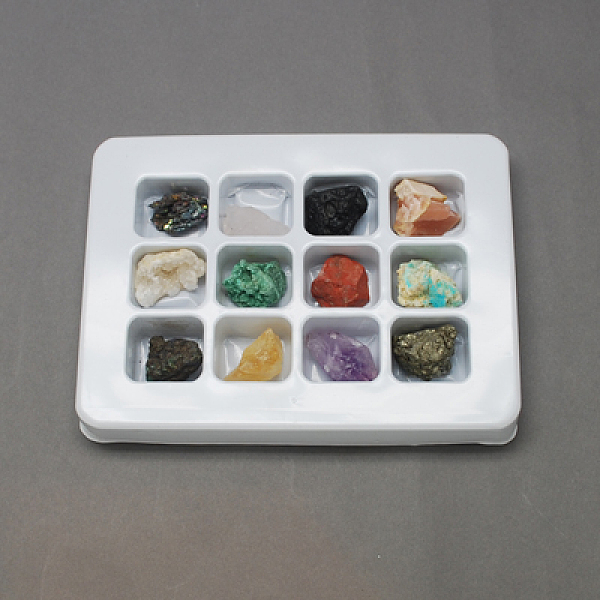

PandaHall Rough Raw Natural Gemstone Beads, for Tumbling, Decoration, Polishing, Wire Wrapping, Wicca & Reiki Crystal Healing, Small No Hole..., Multicolor