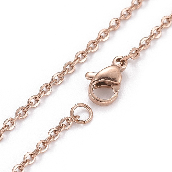 

PandaHall 304 Stainless Steel Pendant Necklaces, with Lobster Claw Clasps, Constellation/Zodiac Sign, Rose Gold, Gemini, 19.68 inch(50cm)...