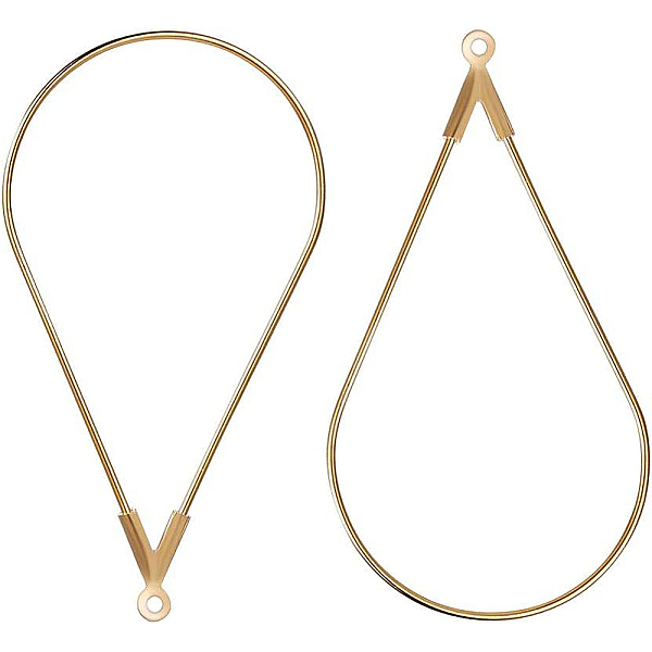 

PandaHall BENECREAT 30 PCS 18K Gold Plated Teardrop Shape Beading Hoop Earrings for Valentine's Day, Anniversaries Gifts and Favors Brass...