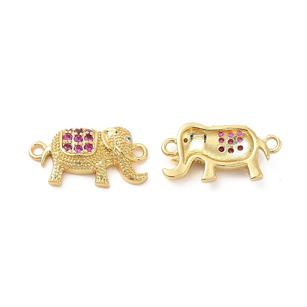 

PandaHall Rack Plating Brass Micro Pave Cubic Zirconia Connector Charms, Elephant Links, Cadmium Free & Lead Free, Real 18K Gold Plated...