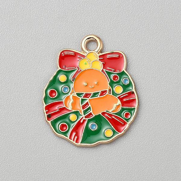クリスマス合金エナメルペンダント