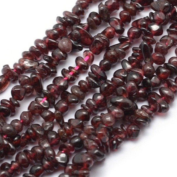 

PandaHall Natural Garnet Beads Strands, Chip, 3~5mm, Hole: 0.6mm, about 33 inch(84cm) Garnet Chip