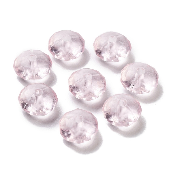 

PandaHall Transparent Acrylic Beads, Faceted, Rondelle, Lavender Blush, 8.5x5mm, Hole: 1.8mm Acrylic Rondelle