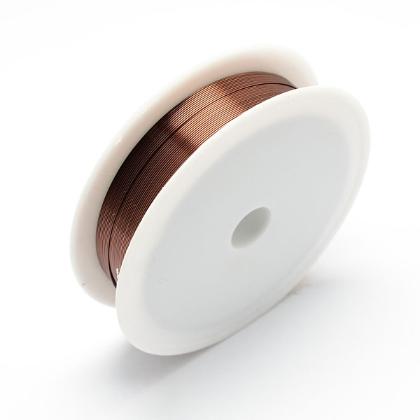 

PandaHall Round Copper Wire for Jewelry Making, Camel, 28 Gauge, 0.3mm, about 68.89 Feet(21m)/roll, 10 rolls/set Copper Round Brown
