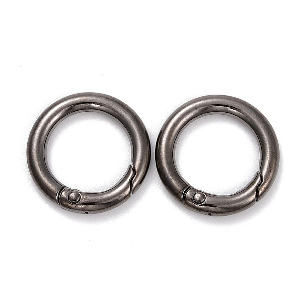 

PandaHall Alloy Spring Gate Rings, O Rings, Gunmetal, 6 Gauge, 24x4mm Alloy