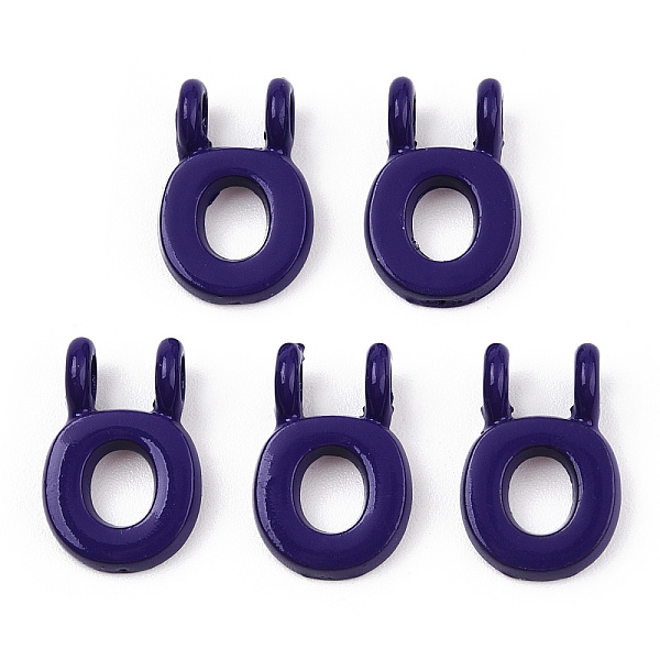 

PandaHall Rack Plating Spray Painted Alloy 2-Loop Link Pendants, Letter Charms, Lead Free & Nickel Free & Cadmium Free, Letter.O, 13.5x9x2mm...
