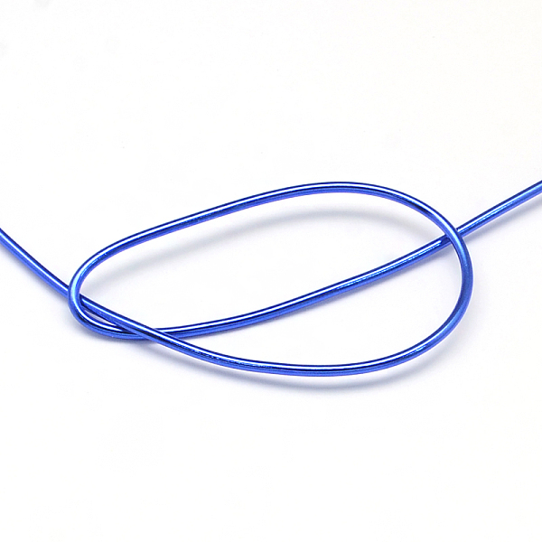 

PandaHall Round Aluminum Wire, Flexible Craft Wire, for Beading Jewelry Doll Craft Making, Royal Blue, 22 Gauge, 0.6mm, 280m/250g(918.6...