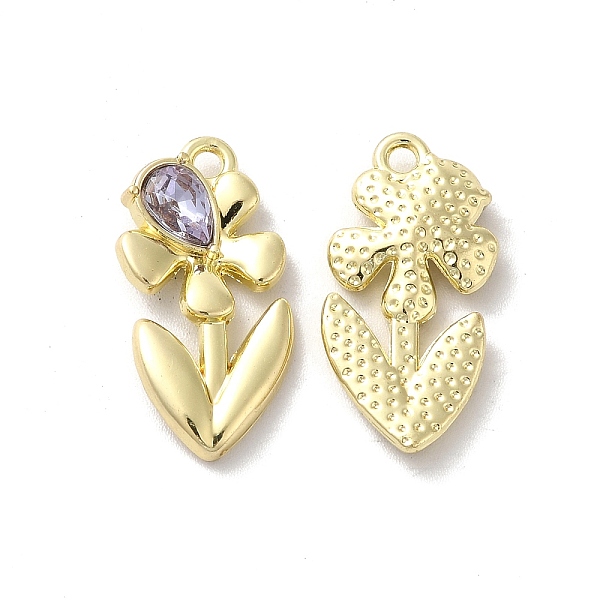 

PandaHall Glass Flower Of Life Pendant, with Light Gold Alloy Findings, Lead Free & Cadmium Free, Purple, 23x11.5x4mm, Hole: 1.8mm...
