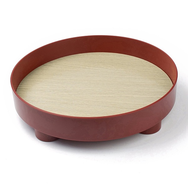 

PandaHall ABS Plastic Storage Tray, with MDF Board, for Cosmetics Jewelry Organizer, Flat Round, FireBrick, 29.5x6.8cm Plastic Red