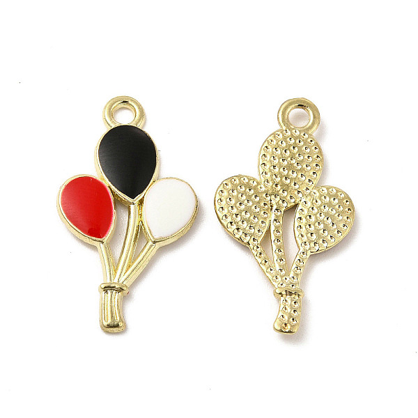 

PandaHall Alloy Enamel Pendants, Balloon Charms, Golden, Black, 23.5x13x1.5mm, Hole: 1.8mm Alloy+Enamel Balloon Black