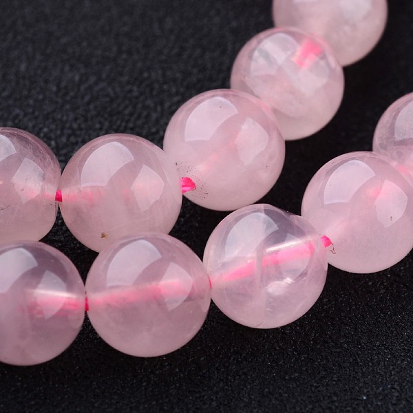 

PandaHall Natural Madagascar Rose Quartz Round Bead Strands, 6mm, Hole: 1mm, about 62pcs/strand, 15.4 inch Rose Quartz Round