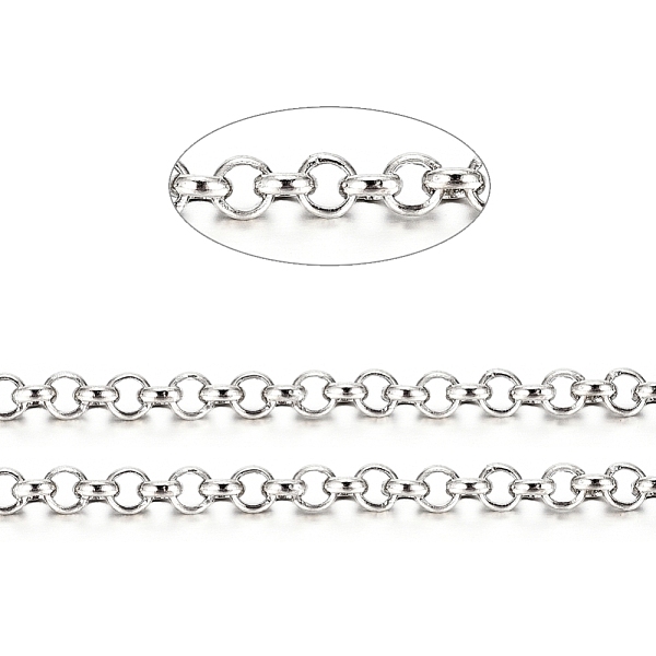 

PandaHall Brass Rolo Chains, Belcher Chains, Soldered, Long-Lasting Plated, with Spool, Cadmium Free & Nickel Free & Lead Free, Platinum...