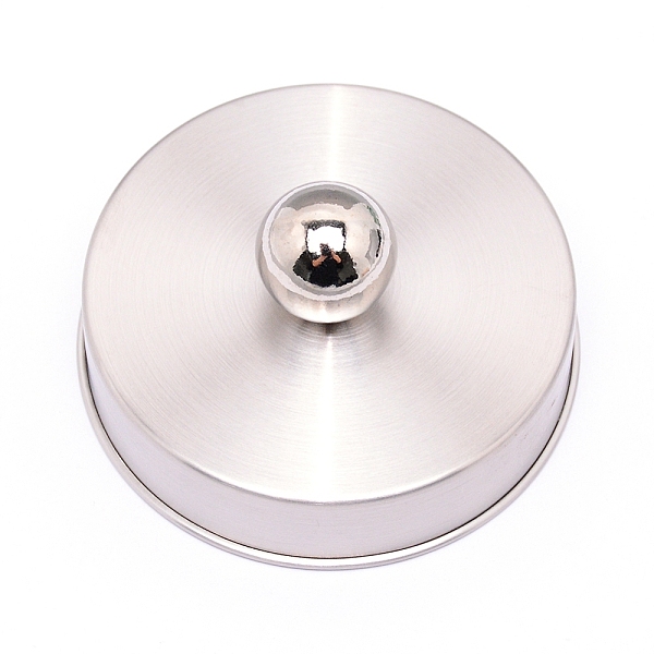 

PandaHall 304 Stainless Steel Capping, Flat Round, Stainless Steel Color, 73.5x36mm, Inner Size: 70mm Stainless Steel