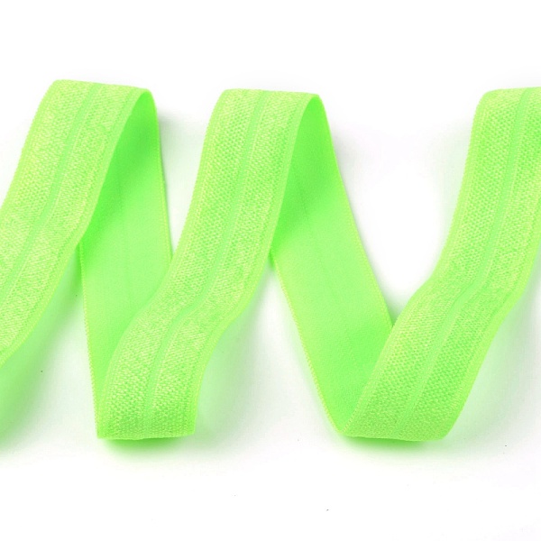 

PandaHall Plain Elastic Band, Webbing Garment Sewing Accessories, Lawn Green, 5/8 inch(15mm), about 50yards/roll Elastic Fibre None