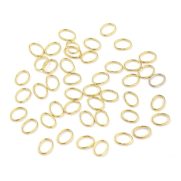 

PandaHall 304 Stainless Steel Jump Rings, Closed Jump Rings, Oval, Real 18K Gold Plated, 3x4x0.4mm, Inner Diameter: 2x3mm 304 Stainless...